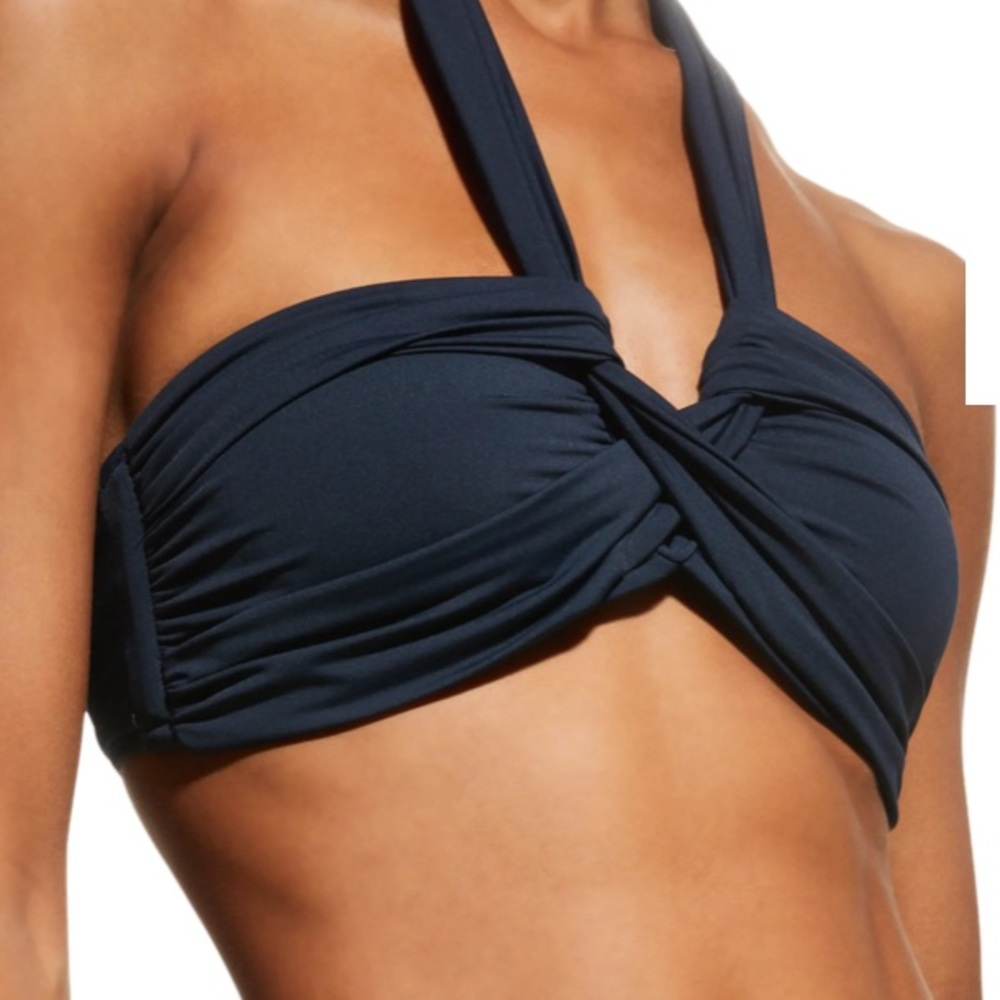 Seafolly Bandeau Halter Bikini (black)